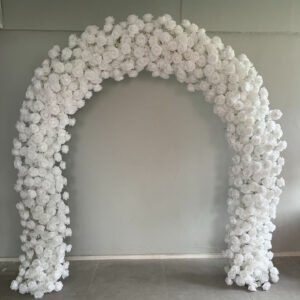 FA1015 White roses flower arch 6ft 7ft 8ft
