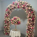 FA1016 Pink roses flower arch 6ft 7ft 8ft - Image 4