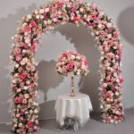 FA1016 Pink roses flower arch 6ft 7ft 8ft - Image 5