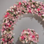 FA1016 Pink roses flower arch 6ft 7ft 8ft - Image 8