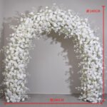 FA1017 White roses flower arch 6ft 7ft 8ft - Image 11