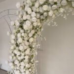 FA1017 White roses flower arch 6ft 7ft 8ft - Image 2