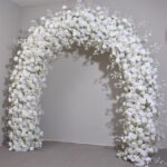 FA1017 White roses flower arch 6ft 7ft 8ft - Image 8
