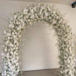 FA1017 White roses flower arch 6ft 7ft 8ft - Image 4