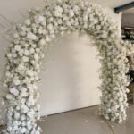 FA1017 White roses flower arch 6ft 7ft 8ft - Image 5