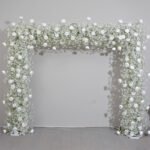 FA1018 Babysbreath white rose arch 6ft 7ft 8ft - Image 9