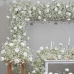 FA1018 Babysbreath white rose arch 6ft 7ft 8ft - Image 8