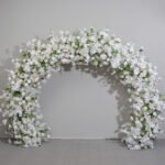 FA1019 White roses flower arch 6ft 7ft 8ft