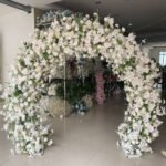 FA1019 White roses flower arch 6ft 7ft 8ft - Image 3