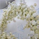 FA1021 ivory roses flower arch 6ft 7ft 8ft - Image 5