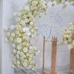 FA1021 ivory roses flower arch 6ft 7ft 8ft - Image 4