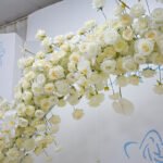 FA1021 ivory roses flower arch 6ft 7ft 8ft - Image 2