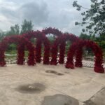 FA1022 Red roses flower arch 6ft 7ft 8ft - Image 4