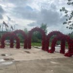 FA1022 Red roses flower arch 6ft 7ft 8ft - Image 6