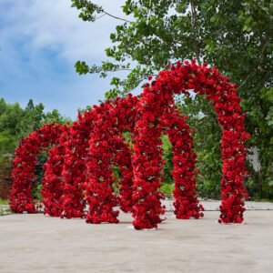 FA1022 Red roses flower arch 6ft 7ft 8ft