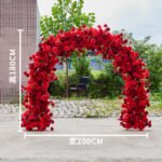 FA1022 Red roses flower arch 6ft 7ft 8ft - Image 11