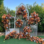 FB1037 Autumn theme flower backdrops set for wedding decoration