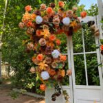 FB1037 Autumn theme flower backdrops set for wedding decoration - Image 2