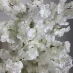 FB1038 White cherry blossom roses flower backdrops set for wedding decoration - Image 3
