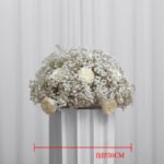 FC0001 White babysbreath rose flower centerpieces for wedding decoration - Image 6