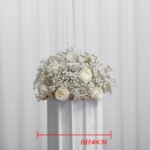 FC0001 White babysbreath rose flower centerpieces for wedding decoration - Image 5