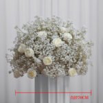 FC0001 White babysbreath rose flower centerpieces for wedding decoration - Image 8
