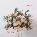 FC0002 Colorful roses with leaves flower centerpieces for wedding decoration - Image 19