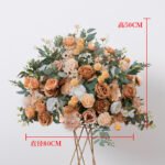 FC0002 Colorful roses with leaves flower centerpieces for wedding decoration - Image 18