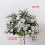 FC0002 Colorful roses with leaves flower centerpieces for wedding decoration - Image 8