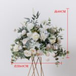 FC0002 Colorful roses with leaves flower centerpieces for wedding decoration - Image 10