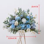 FC0002 Colorful roses with leaves flower centerpieces for wedding decoration - Image 4