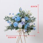 FC0002 Colorful roses with leaves flower centerpieces for wedding decoration - Image 6