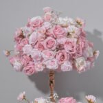 FC0003 Pink rose flower centerpieces for wedding decoration