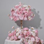 FC0003 Pink rose flower centerpieces for wedding decoration - Image 3