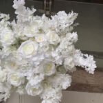 FC0004 White cherry blossom rose flower centerpieces for wedding decoration - Image 2