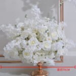 FC0004 White cherry blossom rose flower centerpieces for wedding decoration - Image 4