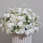 FC0007 White roses flower centerpieces for wedding decoration - Image 5