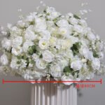 FC0007 White roses flower centerpieces for wedding decoration - Image 6