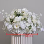 FC0007 White roses flower centerpieces for wedding decoration - Image 9