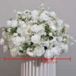 FC0007 White roses flower centerpieces for wedding decoration - Image 7