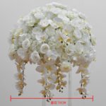 FC0010 White orchid rose flower centerpieces for wedding decoration - Image 6