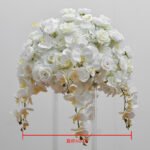 FC0010 White orchid rose flower centerpieces for wedding decoration - Image 7