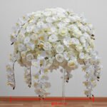 FC0010 White orchid rose flower centerpieces for wedding decoration - Image 5