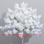 FC0017 White Roses cherry blossom flower centerpieces for wedding decoration - Image 6