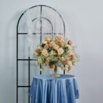 FC0020 Yellow roses gyp flower centerpieces for wedding decoration - Image 7