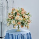 FC0020 Yellow roses gyp flower centerpieces for wedding decoration - Image 6
