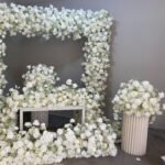 FC0021 White Roses gyp flower centerpieces for wedding decoration #8 - Image 5