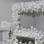 FC0021 White Roses gyp flower centerpieces for wedding decoration #8 - Image 7