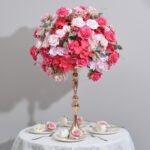 FC0022 Roses peony flower centerpieces for wedding decoration - Image 3