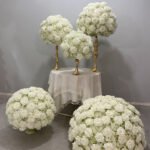 FC0028 White Roses flower centerpieces for wedding decoration - Image 6